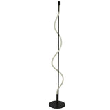 Searchlight Serpent LED Floor Lamp - Black Metal & Acrylic - Comet Lighting