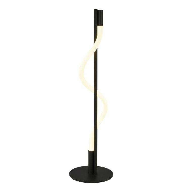 Searchlight Serpent LED Table Lamp - Black Metal & Acrylic - Comet Lighting