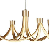 Searchlight Signature 8Lt LED Ceiling Pendant - Gold & Opal - Comet Lighting