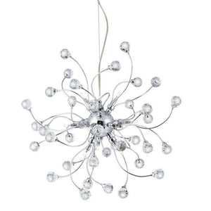 Searchlight Sonja Chrome 12 Light Fitting Crystal Balls Decoration - Comet Lighting