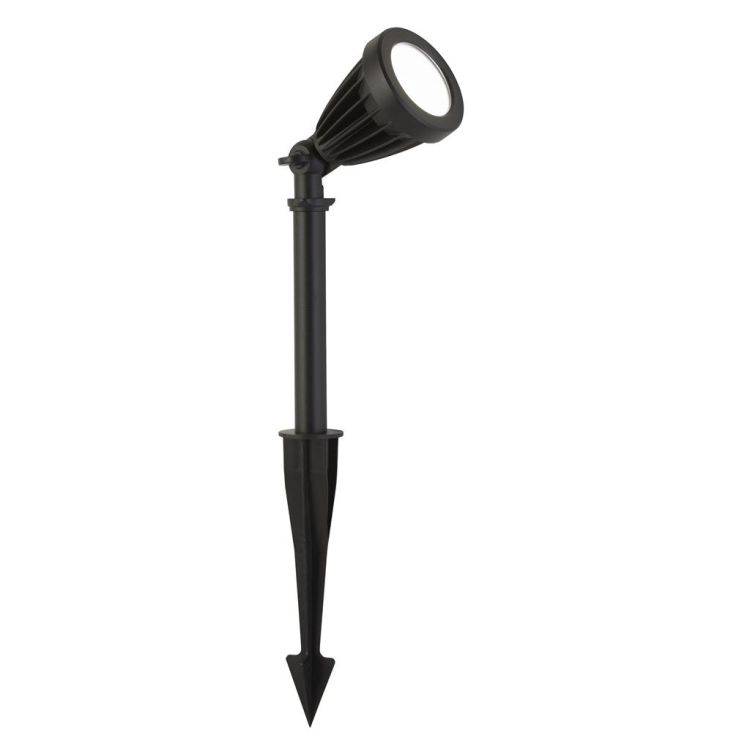 Searchlight Spikey Outdoor Spike - Black Die Cast Aluminium - Comet Lighting