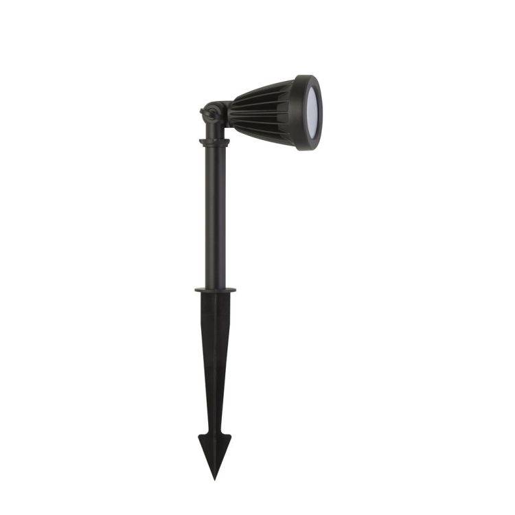 Searchlight Spikey Outdoor Spike - Black Die Cast Aluminium - Comet Lighting