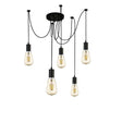 Searchlight Squiggle 5Lt Pendant Black - Comet Lighting