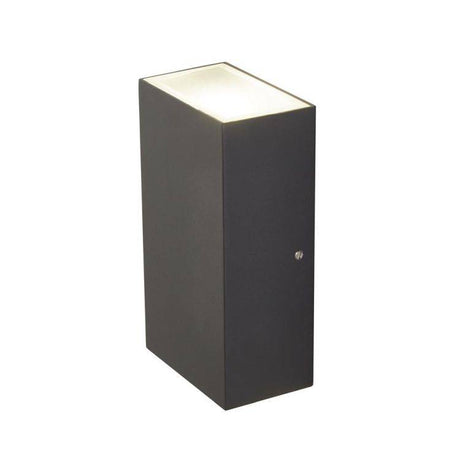 Searchlight Stirling LED Outdoor Wall Light -Die Cast Grey Aluminium - Comet Lighting