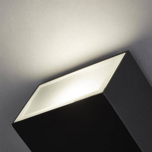 Searchlight Stirling LED Outdoor Wall Light -Die Cast Grey Aluminium - Comet Lighting