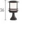 Searchlight Stroud Black Bollard Light Diffuser - Comet Lighting