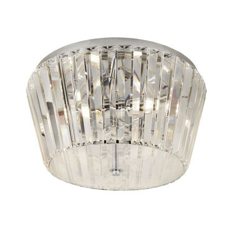 Searchlight Tiara 3Lt Fush| Chome With Crystal Glass - Comet Lighting