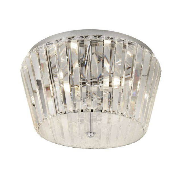 Searchlight Tiara 3Lt Fush| Chome With Crystal Glass - Comet Lighting