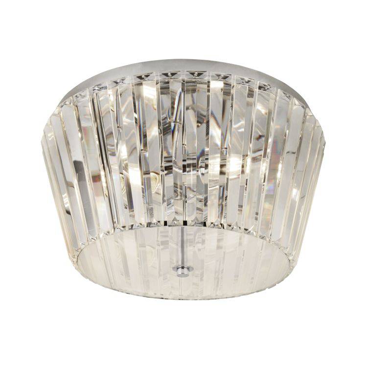 Searchlight Tiara 3Lt Fush| Chome With Crystal Glass - Comet Lighting