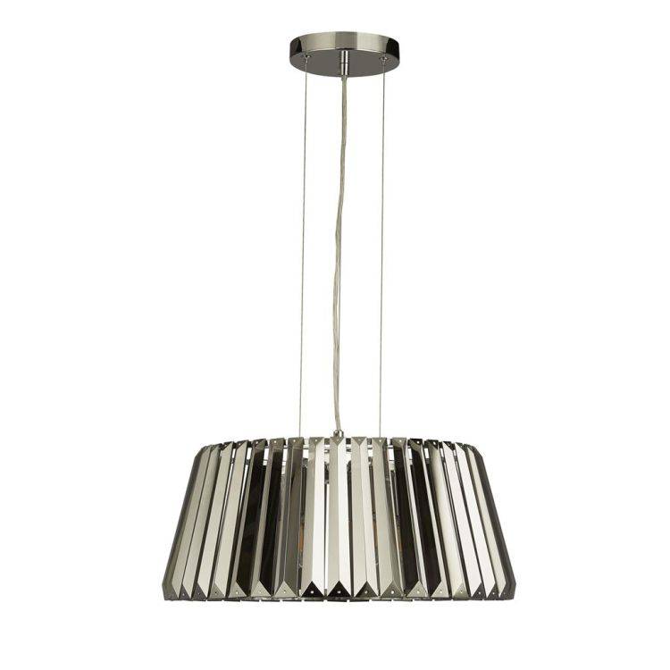 Searchlight Tiara 5Lt Ceiling Pendant - Chrome & Smoked Glass - Comet Lighting