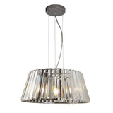 Searchlight Tiara 5Lt Pendant| Chrome With Crystal Glass - Comet Lighting