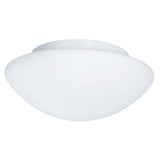 Searchlight Tokyo 2Lt Bathroom Flush - White Opal Glass| IP44 - Comet Lighting