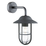 Searchlight Toronto Matt Black Outdoor Wall Lantern - Comet Lighting