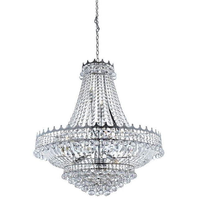 Searchlight Versailles Chrome 13 Light Chandelier Crystal - Comet Lighting