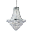 Searchlight Versailles Chrome 19 Light Chandelier Crystal - Comet Lighting