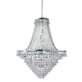 Searchlight Versailles Chrome 19 Light Chandelier Crystal - Comet Lighting