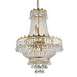 Searchlight Versailles Gold 9 Light Chandelier Trimmed Crystal - Comet Lighting