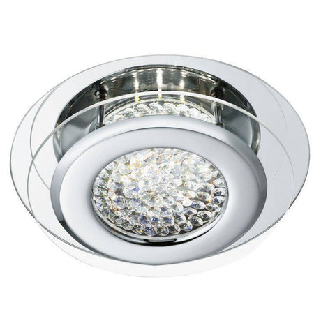 Searchlight Vesta Chrome Light Crystal Centre Decoration - Comet Lighting