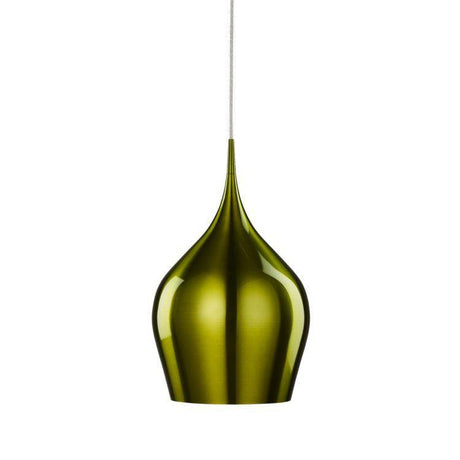 Searchlight Vibrant Large Pendant - Green Aluminium - Comet Lighting