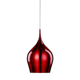 Searchlight Vibrant Large Pendant - Red Aluminium - Comet Lighting