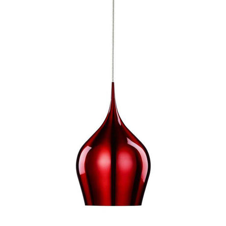 Searchlight Vibrant Large Pendant - Red Aluminium - Comet Lighting