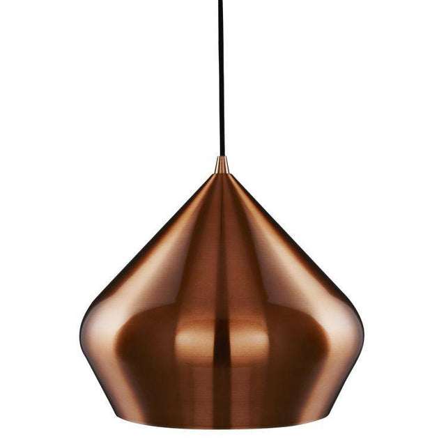 Searchlight Vibrant Pink Copper Pyramid Pendant Light - Comet Lighting