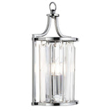 Searchlight Victoria 1Lt Wall Light| Chrome With Crystal Glass - Comet Lighting