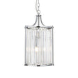 Searchlight Victoria 2Lt Pendant| Chrome With Crystal Glass - Comet Lighting