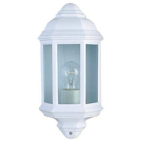 Searchlight White Cast Aluminium Outdoor Flush Light Glass - Comet Lighting