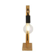 Searchlight Woody Table Lamp - Black & Ash Wood - Comet Lighting