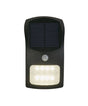 Solar Outdoor Wall Light - Black Metal & White Polycarbonate C - Comet Lighting