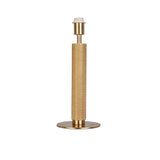 Base Only - London Table Lamp - Knurled Gold Metal - Comet Lighting