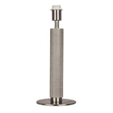 Base Only - London Table Lamp - Knurled Silver - Comet Lighting