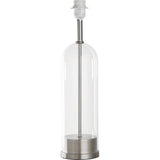 Base Only - Oxford Table Lamp - Satin Nickel Metal & Glass - Comet Lighting