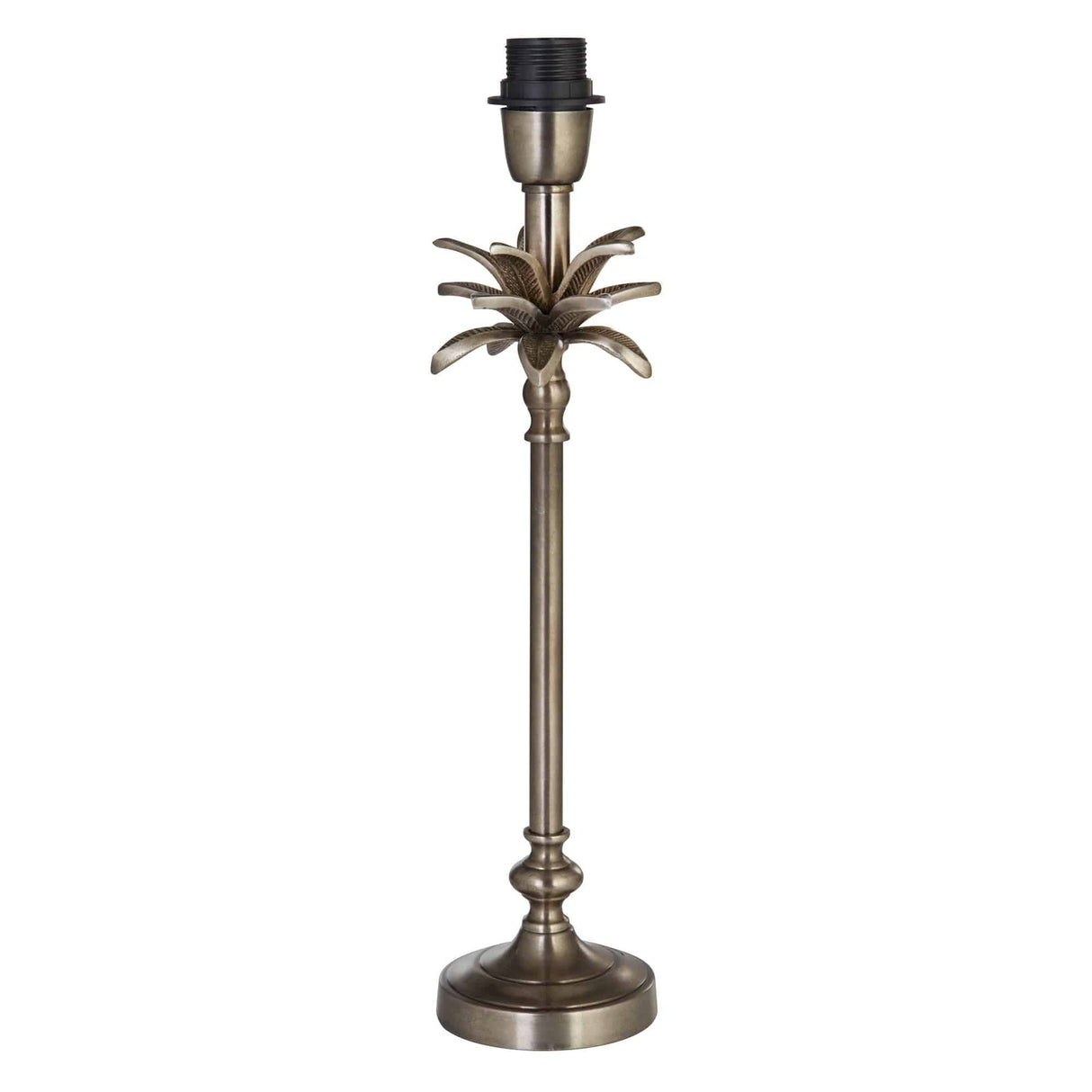 Base Only - Palm Table Lamp - Antique Nickel - Comet Lighting