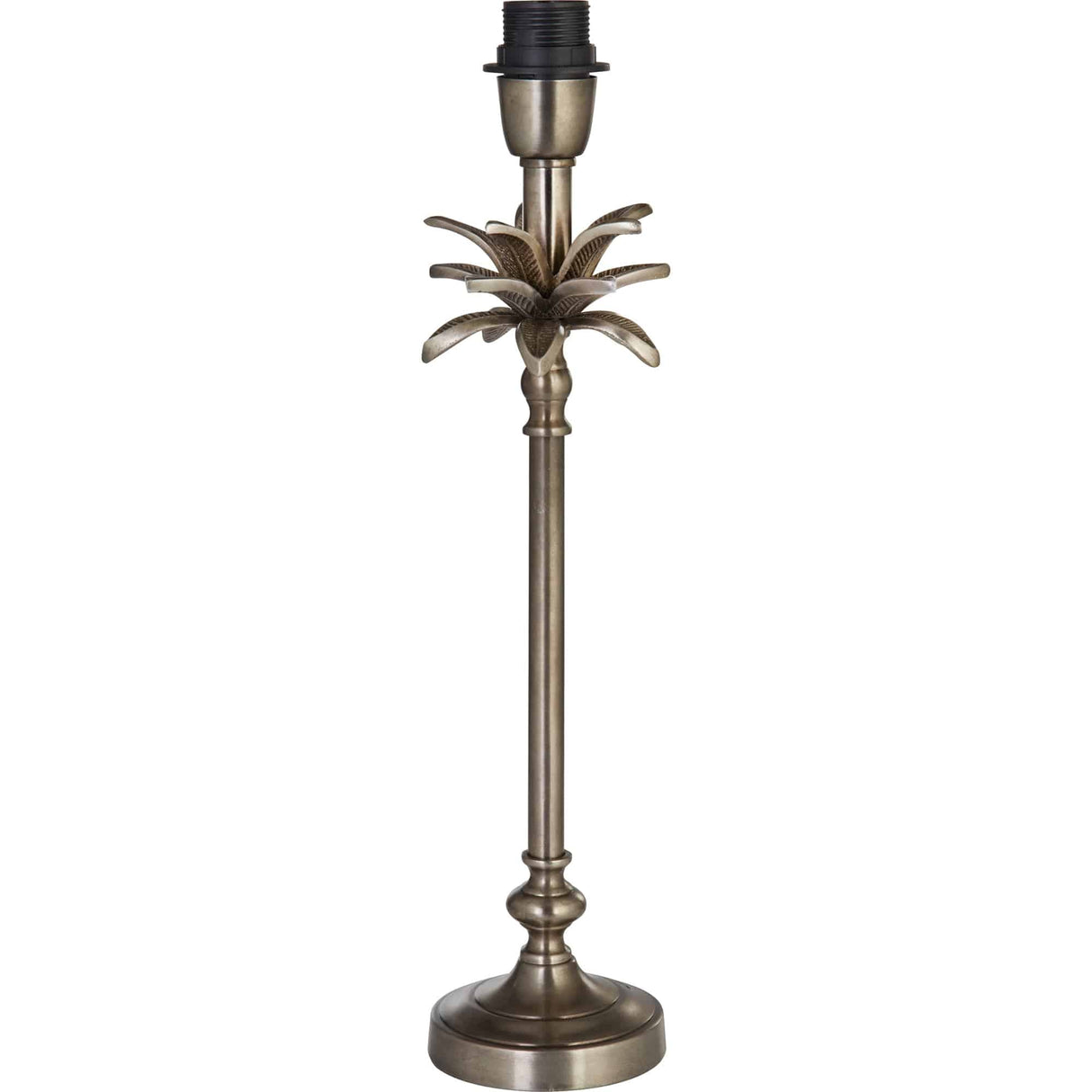 Base Only - Palm Table Lamp - Antique Nickel - Comet Lighting