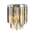 Clarissa 2Lt Wall Light - Chrome & Mixed Glass - Comet Lighting