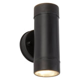 Coastal Outdoor LED 2Lt Wall Light- Black Polypropylene,IP44 - Comet Lighting