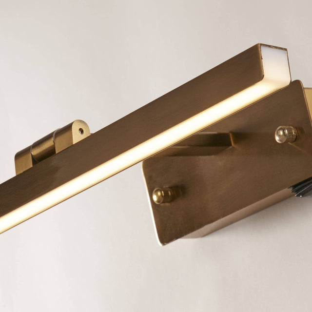 Corfu Picture Light - Satin Brass Metal - Comet Lighting