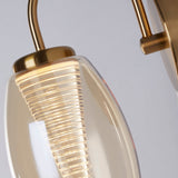 Cyclone Wall Light - Bronze Metal & Champagne Glass - Comet Lighting