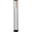 Elevator Floor Lamp - Matt Black Frame & Crystal Centre - Comet Lighting