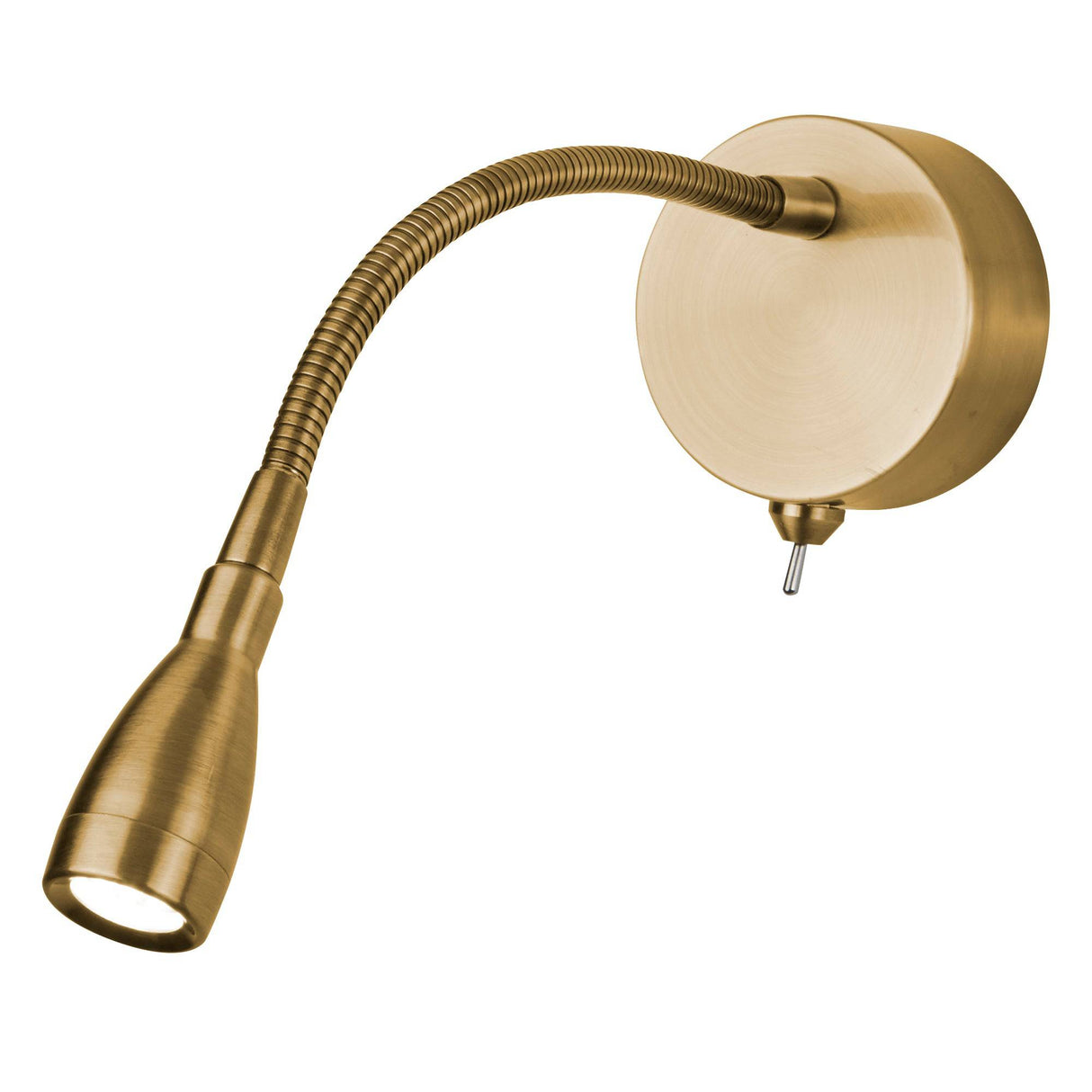 Flexy LED Adjustable Wall Light -Satin Brass - Comet Lighting