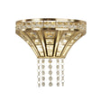 Gemma 2Lt Wall Light - Satin Brass & Clear Crystal - Comet Lighting