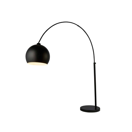 Giant Arc Floor Lamp - Matt Black Metal - Comet Lighting