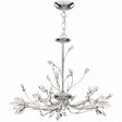 Hibiscus 5Lt Ceiling Pendant - Chrome & Clear Glass - Comet Lighting