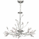 Hibiscus 5Lt Ceiling Pendant - Chrome & Clear Glass - Comet Lighting