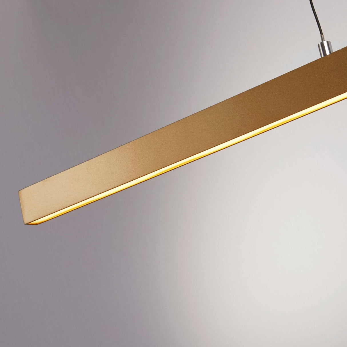 Kelly Gesture Control Pendant - Gold Metal & Opal Glass - Comet Lighting