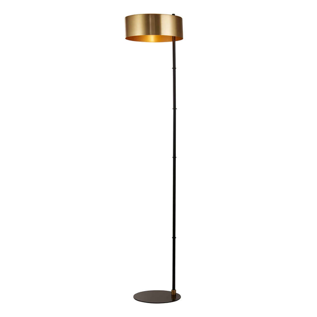 Knox Floor Lamp - Black & Gold Metal - Comet Lighting