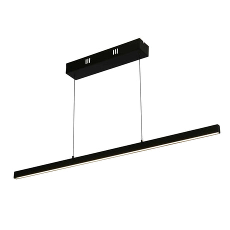 Layla Gesture Control Pendant - Black Metal & Opal Acrylic - Comet Lighting