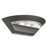 Lincoln Outdoor Wall Light - Dark Grey Metal & Polycarbonate - Comet Lighting